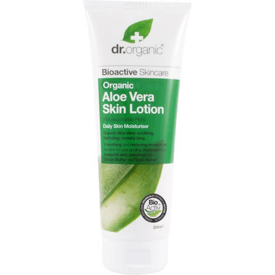 Dr.Organic Aloë Vera Hydraterende Regenererende Lotion met Aloë Vera voor Droge & Gevoelige Huid 200ml