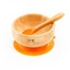 Juego de bol y cuchara de bambú, Naranja, Oaki