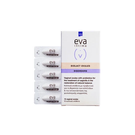InterMed Eva Intima Biolact Biolact Ovulos Disosrders Productos Higiene Intima 10pcs
