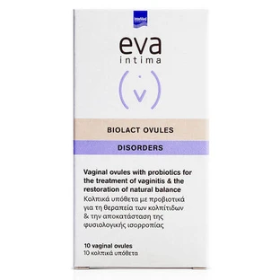 InterMed Eva Intima Biolact Biolact Ovulos Disosrders Productos Higiene Intima 10pcs