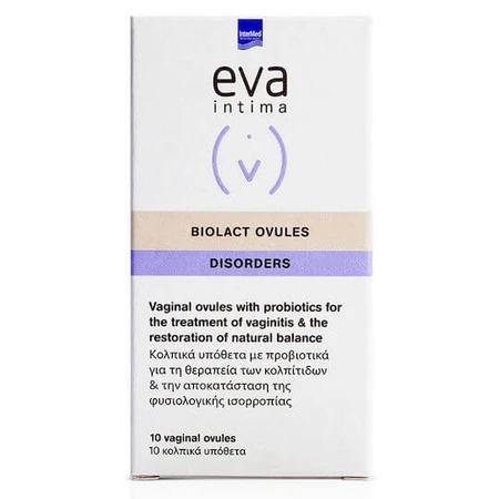 InterMed Eva Intima Biolact Biolact Ovulos Disosrders Productos Higiene Intima 10pcs