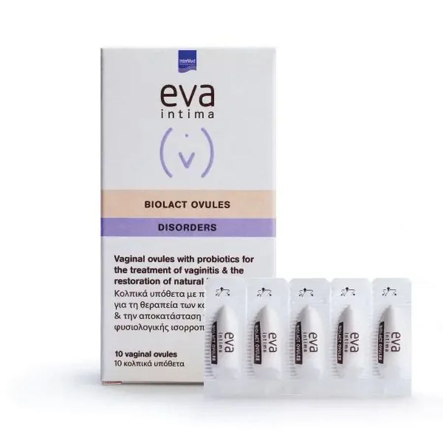 InterMed Eva Intima Biolact Biolact Ovulos Disosrders Productos Higiene Intima 10pcs