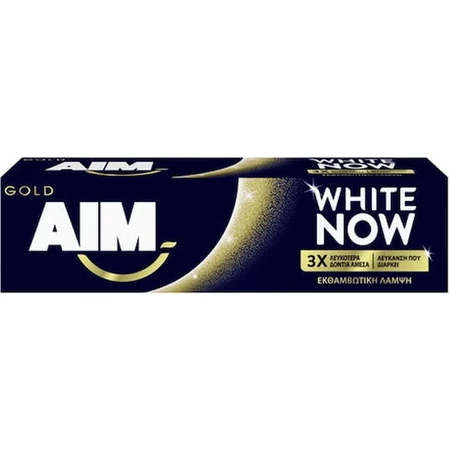 AIM Gold White Now Whitening Toothpaste 75ml