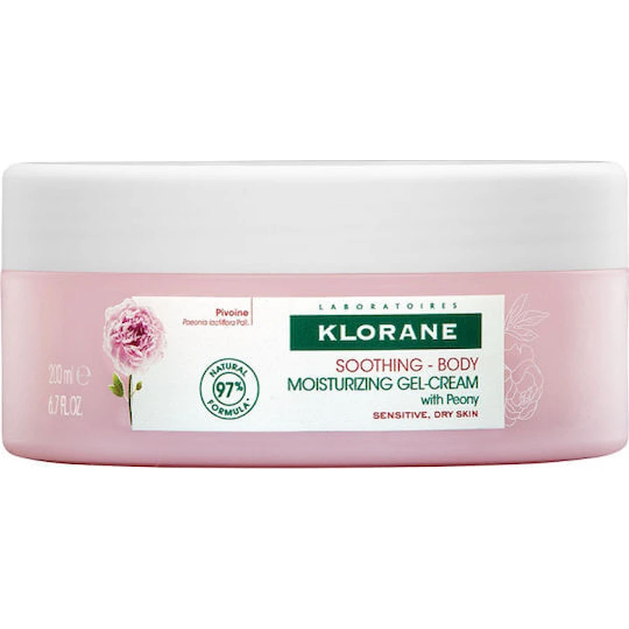Klorane Peony Moisturising Body Gel für trockene/sehr trockene & empfindliche Haut 200ml