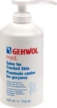 Gehwol Med zalf voor gebarsten huid Hydraterende crème voor gebarsten hielen 500ml