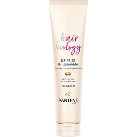 Pantene Hair Biology Defrizz Hair Biology Ful & Vibrant Illuminate Acondicionador hidratante para todo tipo de cabellos 160ml