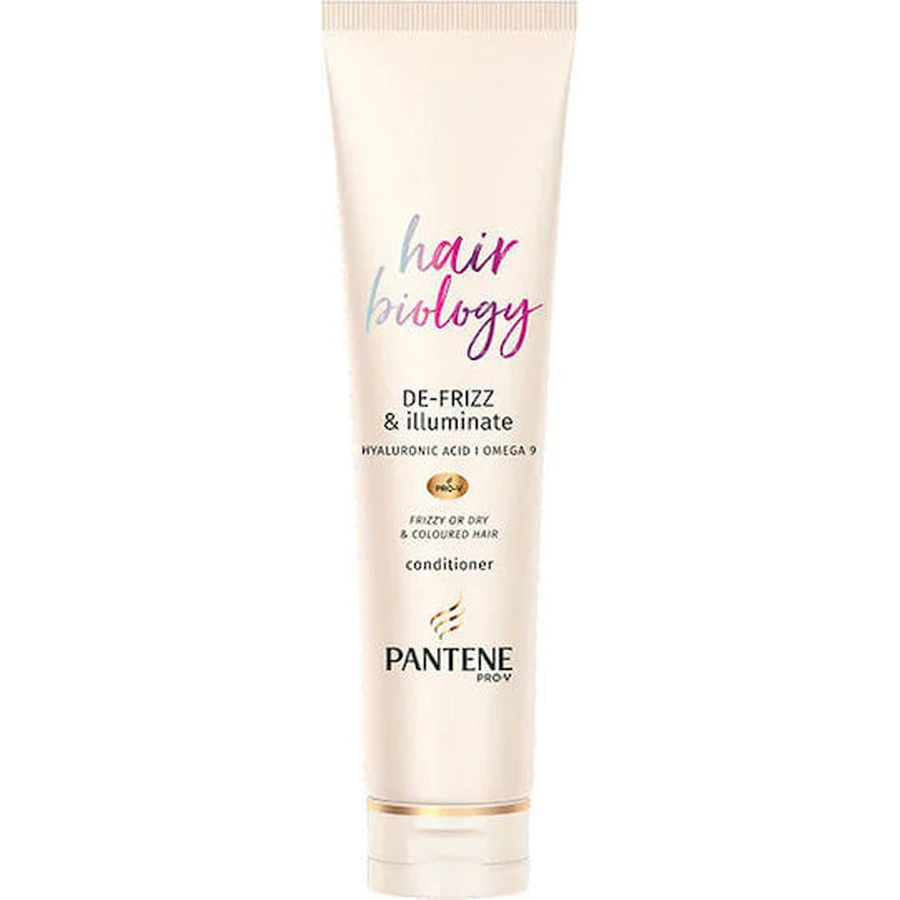 Pantene Hair Biology Defrizz Hair Biology Ful & Vibrant Illuminate Acondicionador hidratante para todo tipo de cabellos 160ml