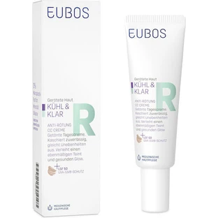 Eubos Cool & Calm Relieving CC Day Face Cream SPF50 Anti Redness Face Cream with Panthenol 30ml