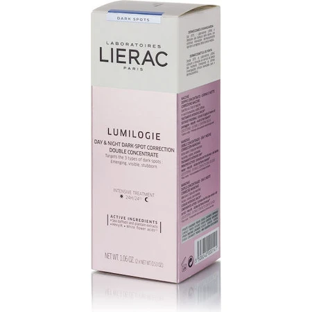 Lierac Lumilogie 24 Hour Fluid Face Cream Gegen Hautunreinheiten und Pigmentflecken mit Niacinamid 2x15ml