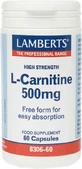 Lamberts L-Carnitin mit Carnitin 500mg 60 Kapseln