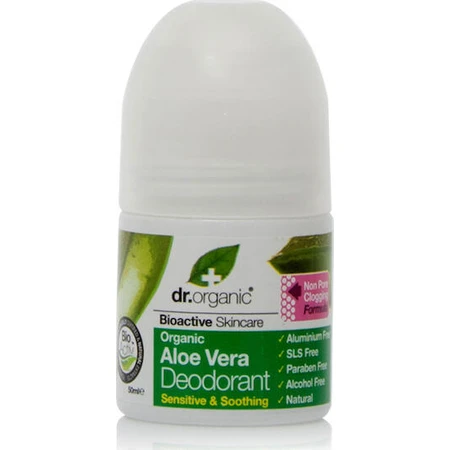 Dr.Organic Aloe Vera Desodorante Natural Roll-On Sin Aluminio 50ml