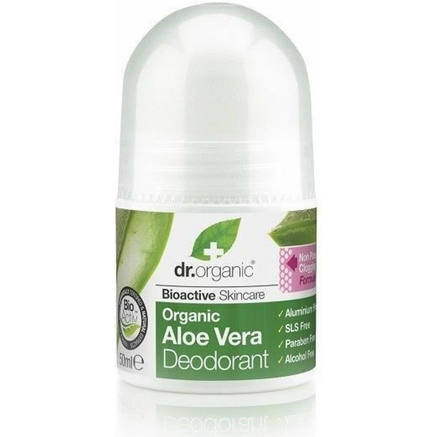 Dr.Organic Aloe Vera Desodorante Natural Roll-On Sin Aluminio 50ml