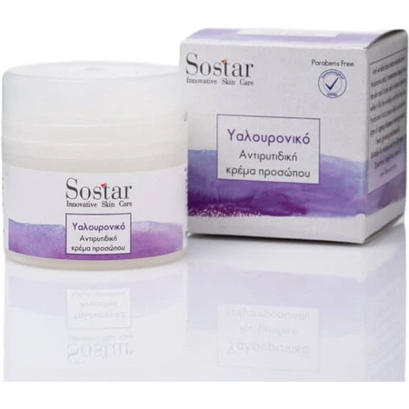 Sostar Focus Rich Crema de Día Facial Antiedad, Reconstituyente e Iluminadora con Ácido Hialurónico 50ml