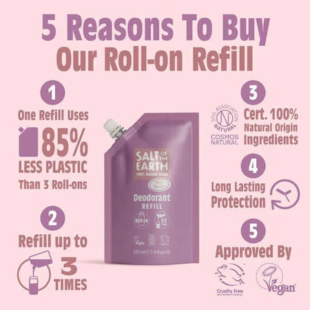 Salt of the Earth Peony Blossom Natural Deodorant Refill 300ml