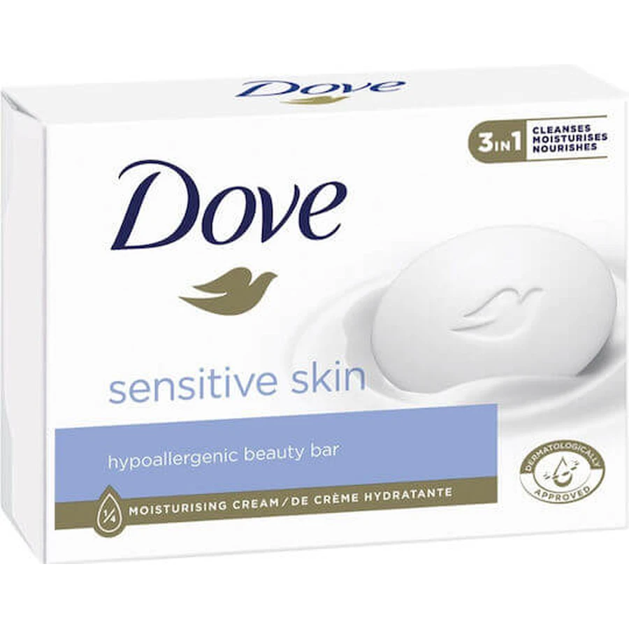 Dove Sensitive Skin Hand & Körper Seife Bar 90gr
