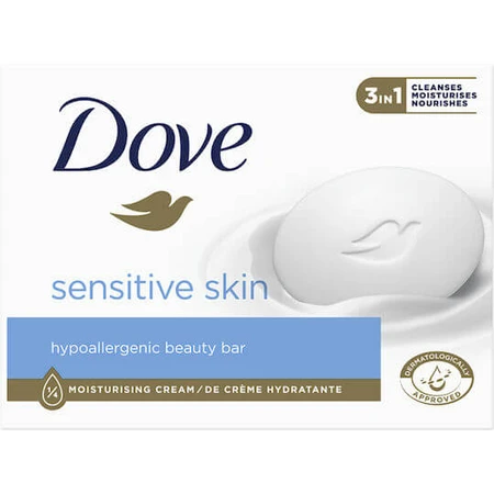 Dove Sensitive Skin Hand & Körper Seife Bar 90gr