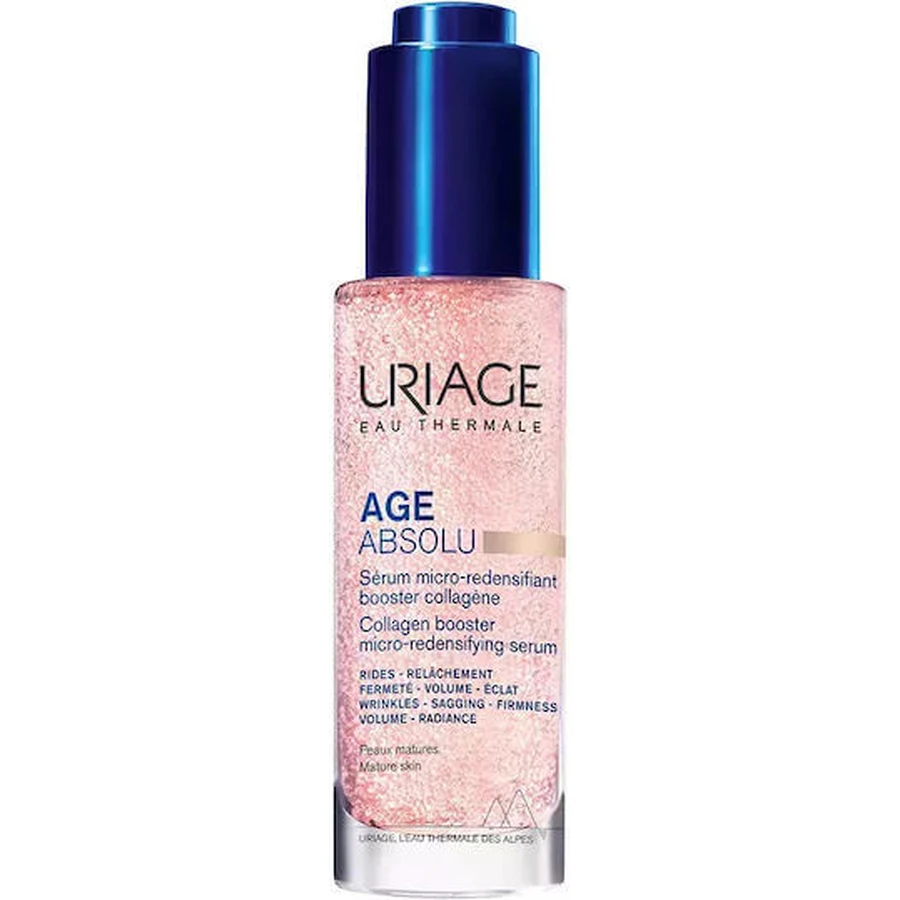 Uriage Sérum visage hydratant et anti-âge à la vitamine C et à l'acide hyaluronique pour l'éclat et la tonicité 30ml