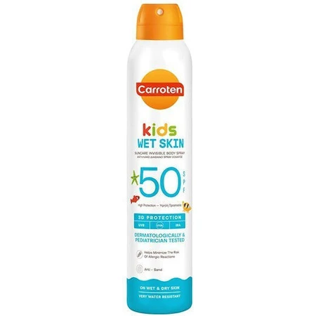 Carroten Wet Skin Wet Skin 3D Protection Crema Solar Niños Impermeable Spray SPF50 200ml 8571051996
