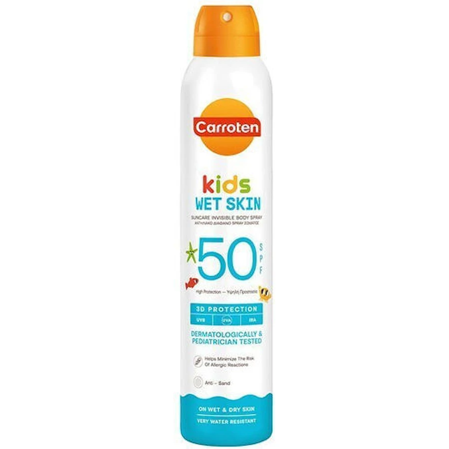 Carroten Wet Skin Wet Skin 3D Protection Crema Solar Niños Impermeable Spray SPF50 200ml 8571051996