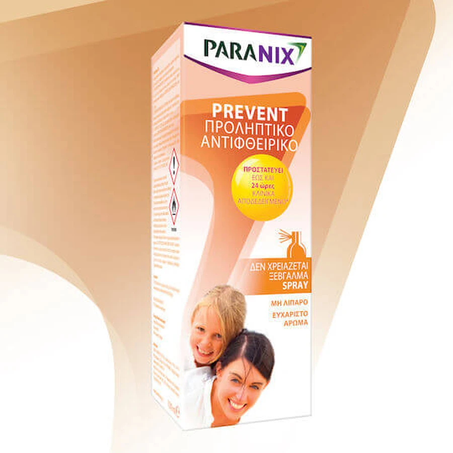 Omega Pharma Paranix Paranix Prevent Antipiojos Loción Preventiva Spray para Niños 100ml 1oz