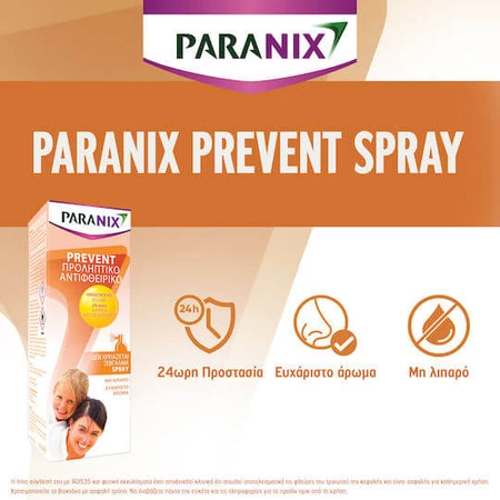 Omega Pharma Paranix Paranix Prevent Antipiojos Loción Preventiva Spray para Niños 100ml 1oz