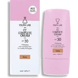 Laboratorio Juventud. Complete CC Honey Crema Facial de Día con SPF30 para Hidratación, Imperfecciones y Manchas Pigmentarias con Niacinamida 40ml.