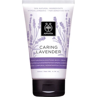 Apivita Caring Lavendel Caring Lavendel Feuchtigkeitscreme mit Lavendelduft für trockene und empfindliche Haut 150ml