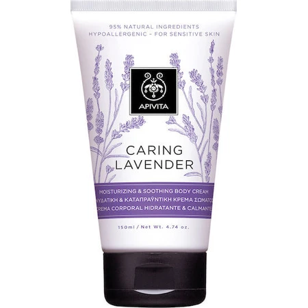 Apivita Caring Lavendel Caring Lavendel Feuchtigkeitscreme mit Lavendelduft für trockene und empfindliche Haut 150ml