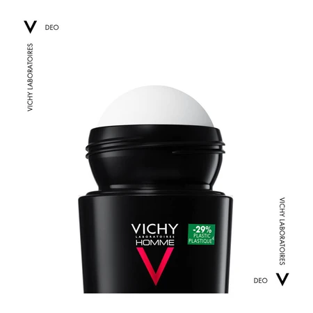 Homme Clinical Control 96h Roll-On Deodorant, for Men, 2x50 ml, Vichy