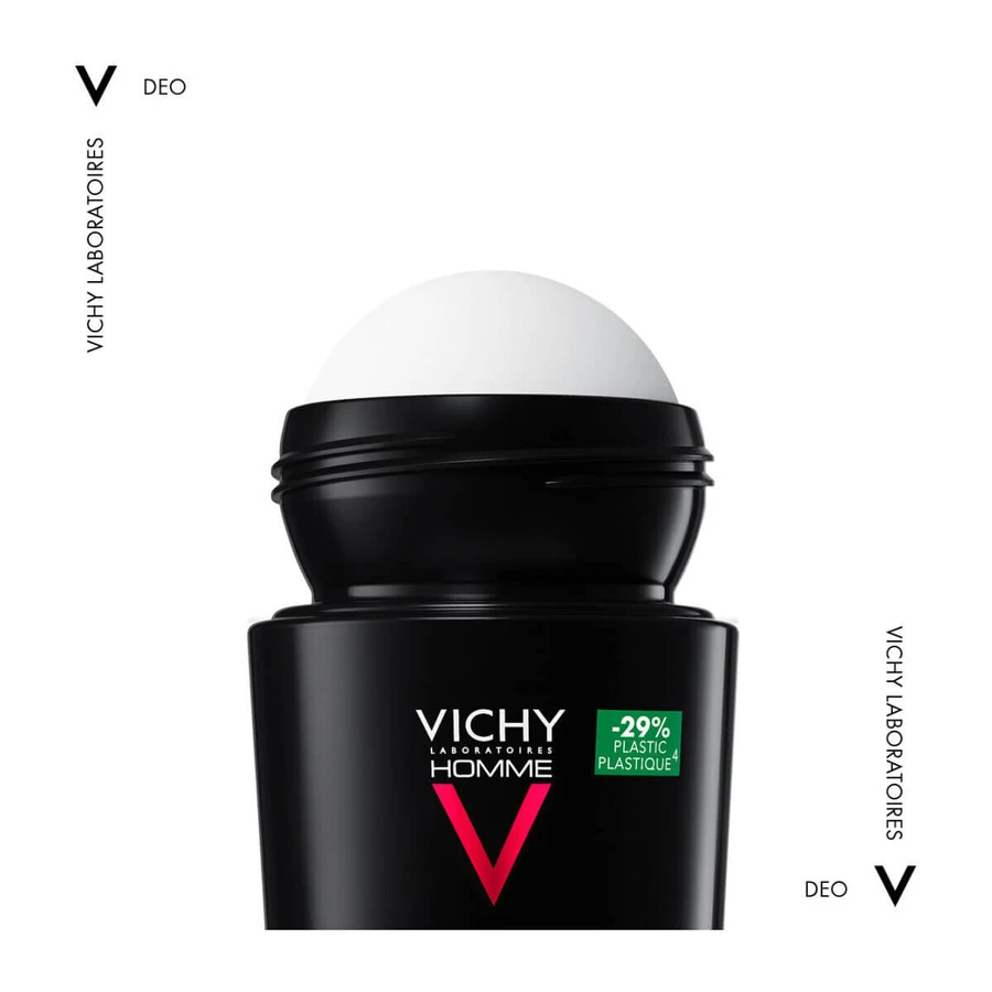 Homme Clinical Control 96h Roll-On Deodorant, for Men, 2x50 ml, Vichy