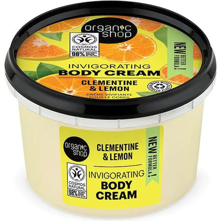 Organic Shop Clementine & Lemon Moisturizing Body Cream for all skin types 250ml