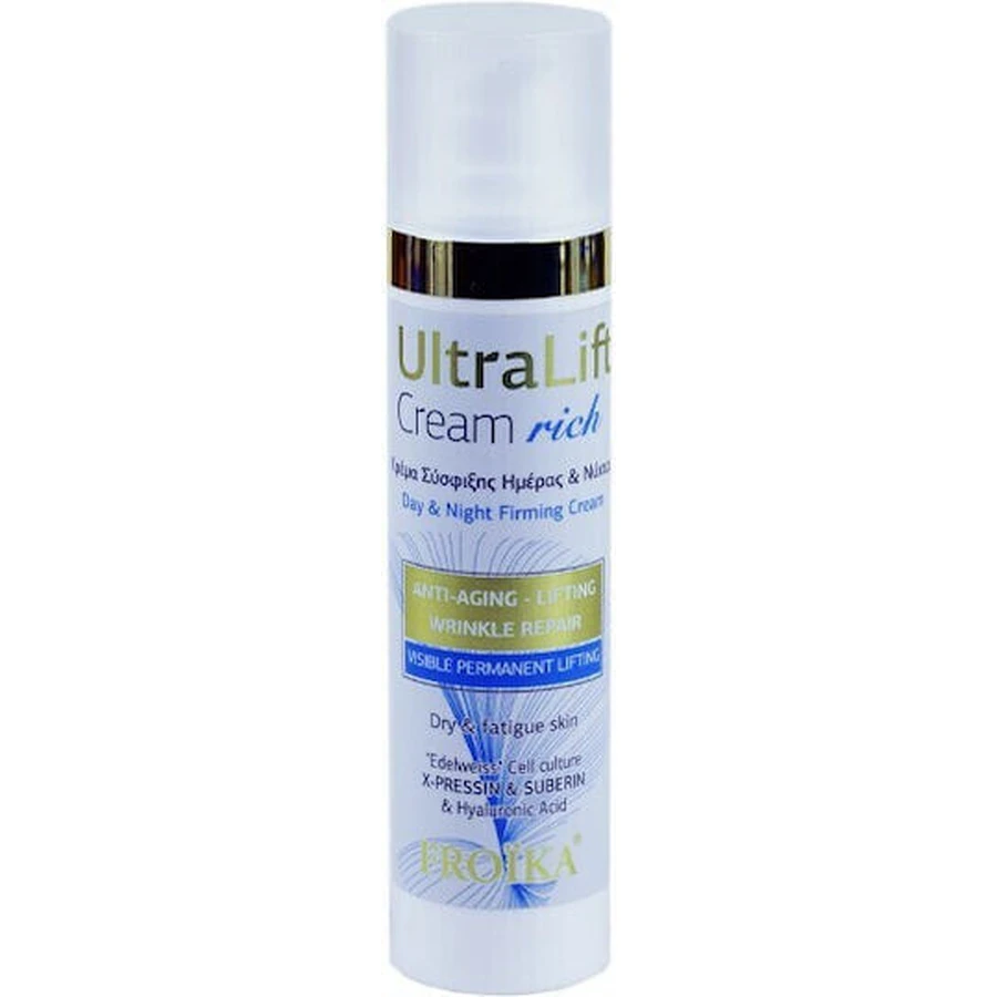 Froika UltraLift Rich 24H Moisturizing and Anti-Aging Face Cream with Hyaluronic Acid and Peptide 40ml