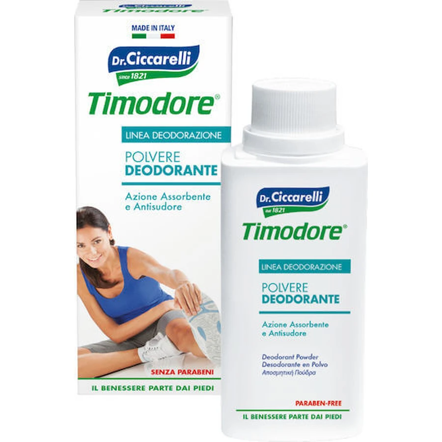 L'Officinale del Dottor Ciccarelli Timodore Deodorantpoeder tegen voetschimmel 75gr