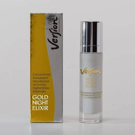 Version Gold Night Elixir Crema facial de noche antiedad con ácido hialurónico y péptidos 50ml