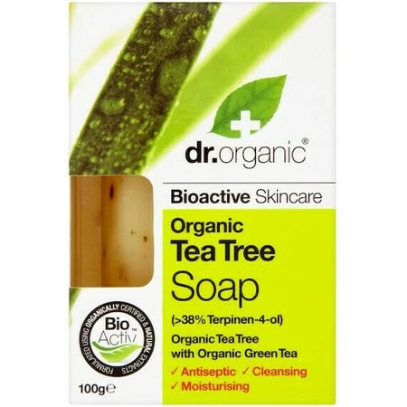 Dr.Organic Tea Tree Jabón Jabón Corporal Barrita 100gr