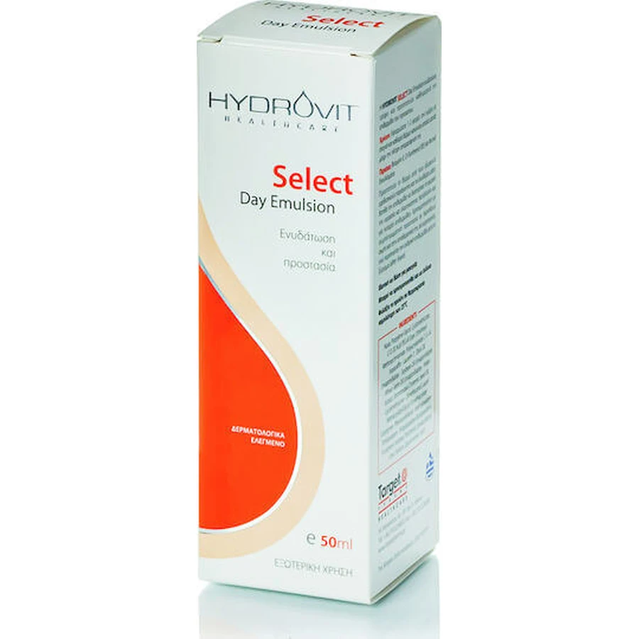Target Pharma Hydrovit Select Hydrovit Select Moisturising Day Gesichtsfeuchtigkeitsemulsion 24h gegen Hautunreinheiten und Rötungen mit Panthenol 50ml