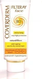 Coverderm Filteray Soft Brown Tinted Cream Coverderm Filteray Waterproof Sunscreen Face Cream SPF80 With Pigment 50ml