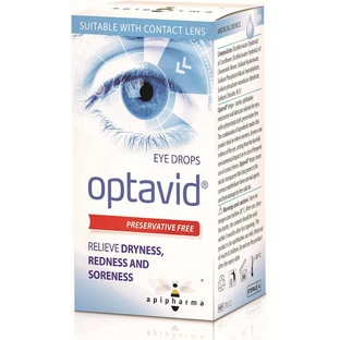 Apipharma Optavid Hyaluronic Acid Eye Drops for Dry Eyes 10ml