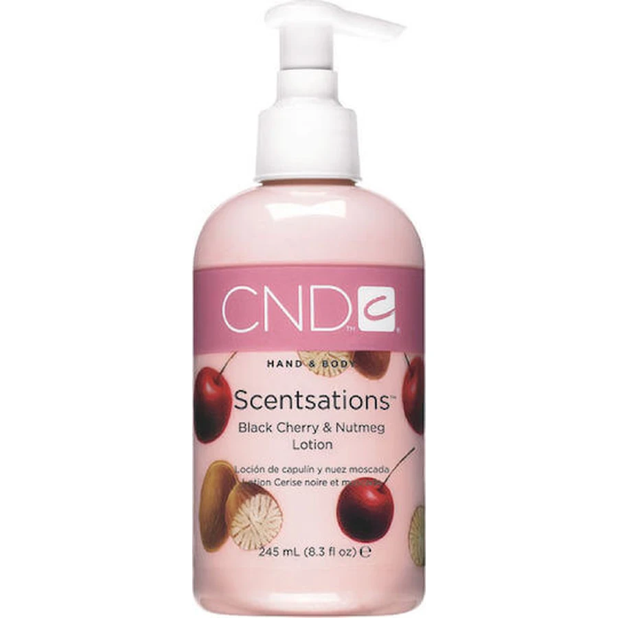 CND Scentsations Black Cherry and Nutmeg Moisturizing Body Lotion with Aloe Vera 245ml