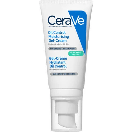 CeraVe Oil Control Moisturizing and Seboregulating Day Moisturizing Face Gel with Hyaluronic Acid and Niacinamide 52ml