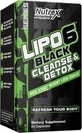 Nutrex Lipo-6 Black Cleanse &amp; Detox with Unflavoured Flavor 60 caps