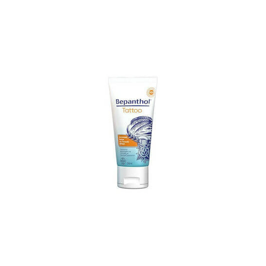Bepanthol Tattoo Crema solar resistente al agua para rostro y cuerpo SPF50 50ml