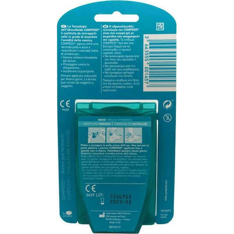 Compeed Blister Back Bandages with Gel for Blisters Medium 5pcs