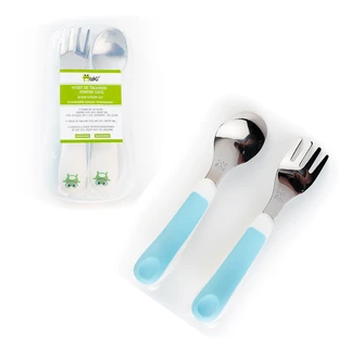 Children's cutlery set, White/Blue, Oaki