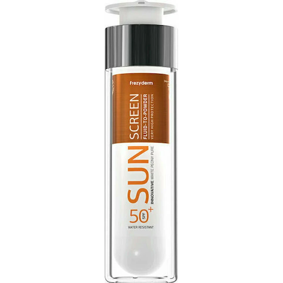 Frezyderm Zonnebrandcrème Vloeibaar tot Poeder Gezichtslotion SPF50 50ml