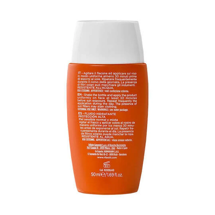 Rilastil Sun System Water Touch Crema solar resistente al agua para el rostro SPF30 50ml
