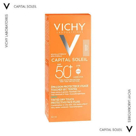 Vichy BB Matteerbare Dry Touch Waterbestendige Gezichtszonnecrème SPF50 met Pigment 50ml
