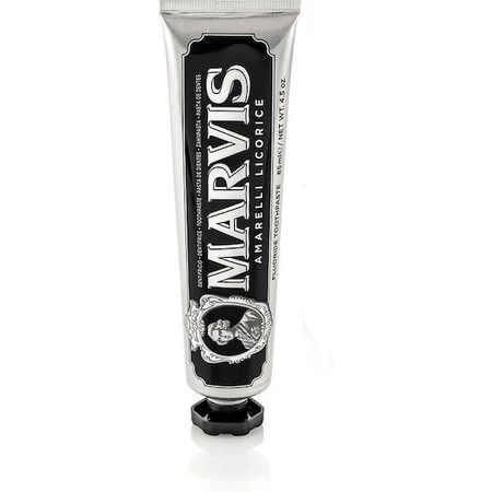 Marvis Amarelli Dentifrice à la réglisse pour la gingivite, la plaque et les caries 85ml