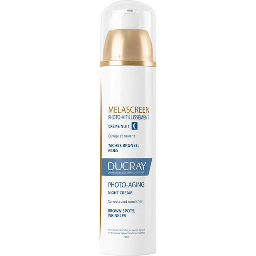 Ducray Melascreen Crème visage anti-âge, anti-imperfections et taches pigmentaires à l'acide hyaluronique et au collagène 50ml