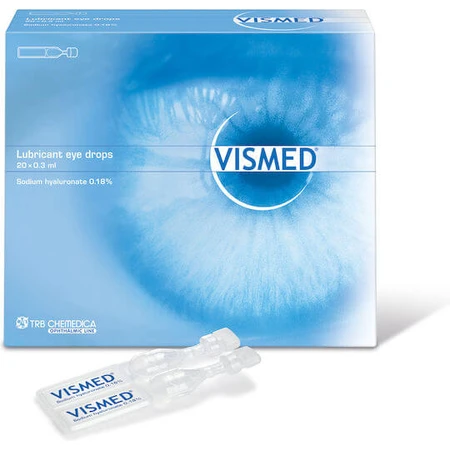 TRB Chemedica Vismed Gouttes oculaires à l'acide hyaluronique pour les yeux secs 20x0.3ml